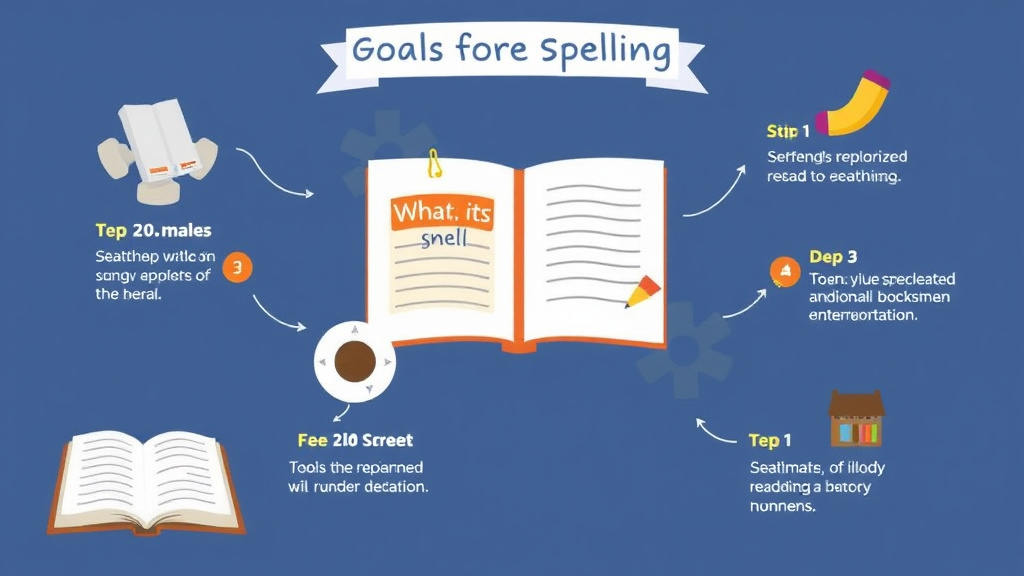 Visual guide for practical steps in iep goals for spelling