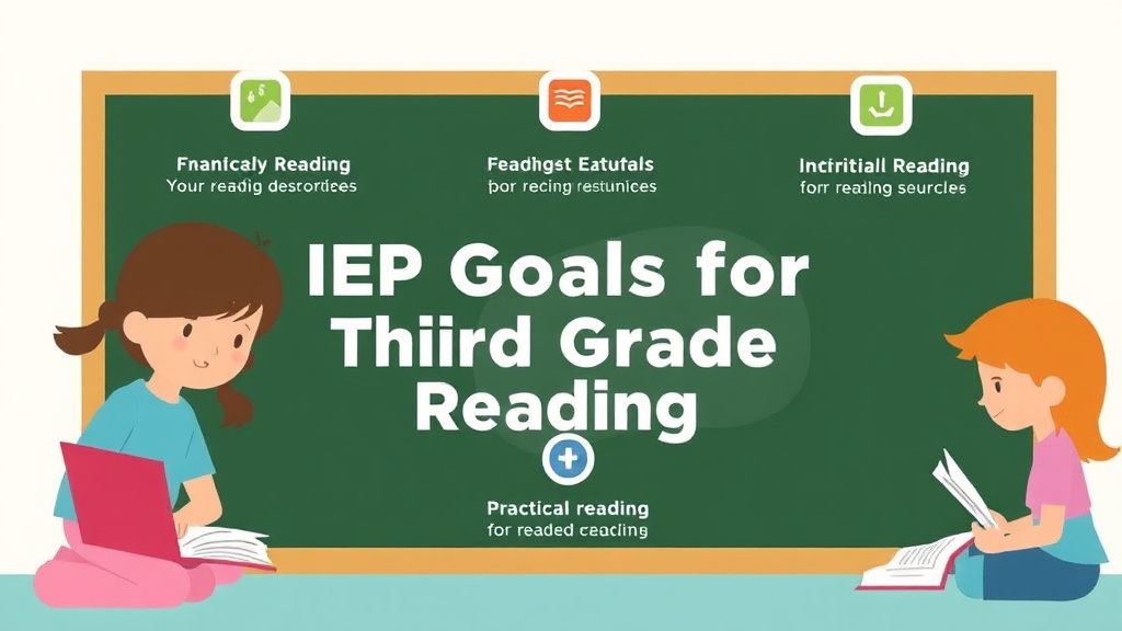 Visual guide for practical steps in iep goals for third grade reading