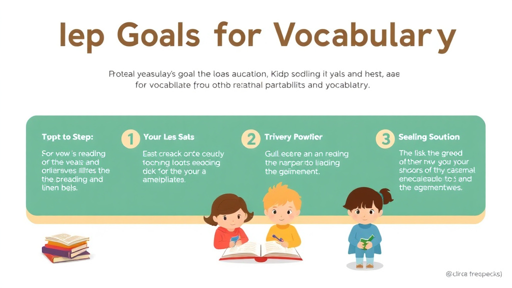 Visual guide for practical steps in iep goals for vocabulary