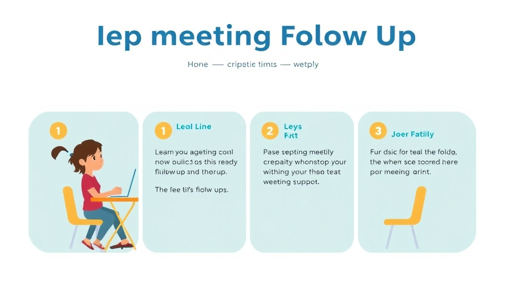 Visual guide for practical steps in iep meeting follow up steps
