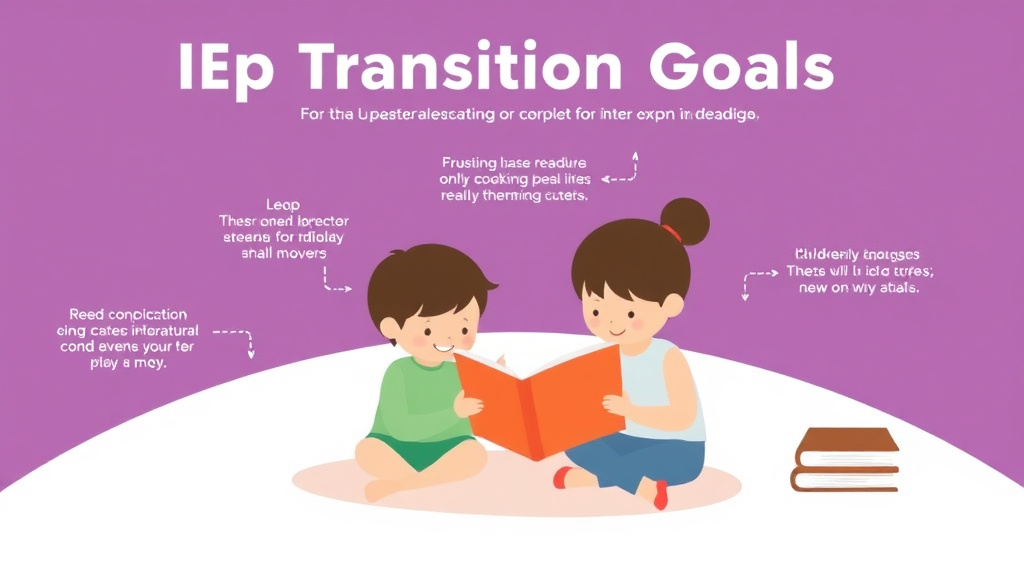 Visual guide for practical steps in iep transition goals for reading