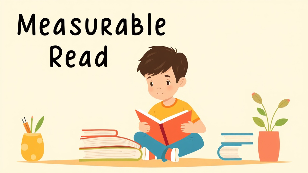 Illustration showing key concepts related to measurable reading iep goals