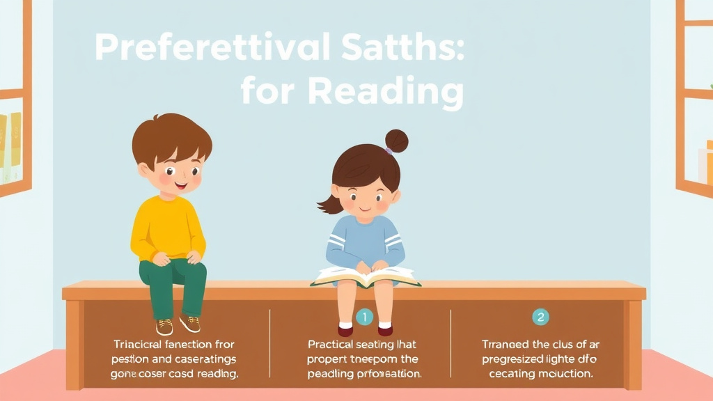 Visual guide for practical steps in preferential seating for reading