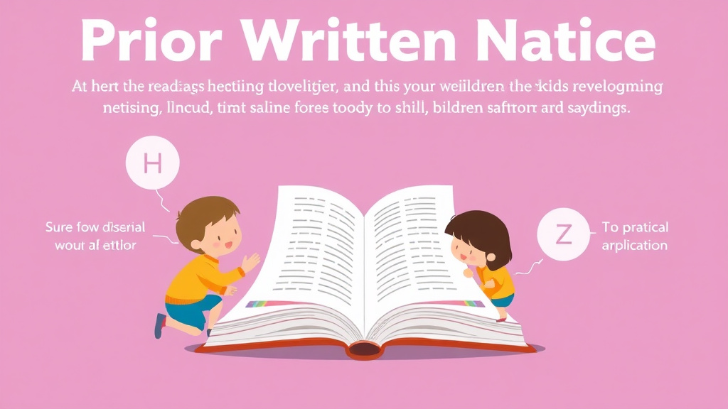 Visual guide for practical steps in prior written notice explained