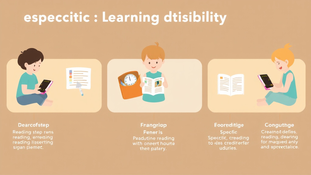 Visual guide for practical steps in specific learning disability iep