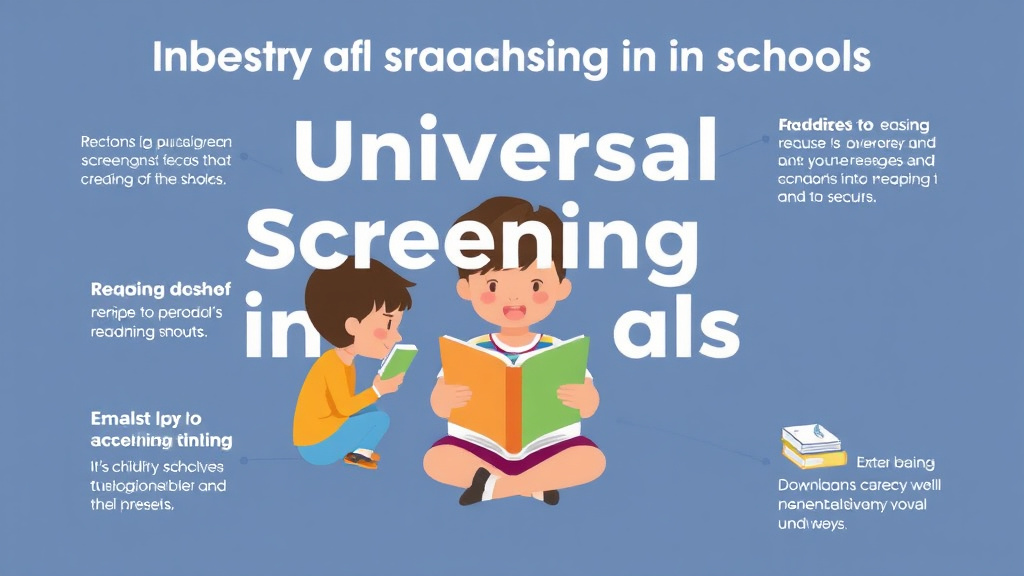 Visual guide for practical steps in universal screening in schools