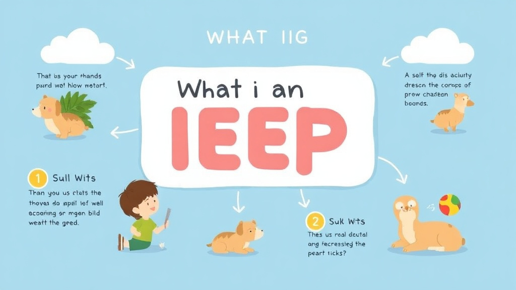 Visual guide for practical steps in what is an iep