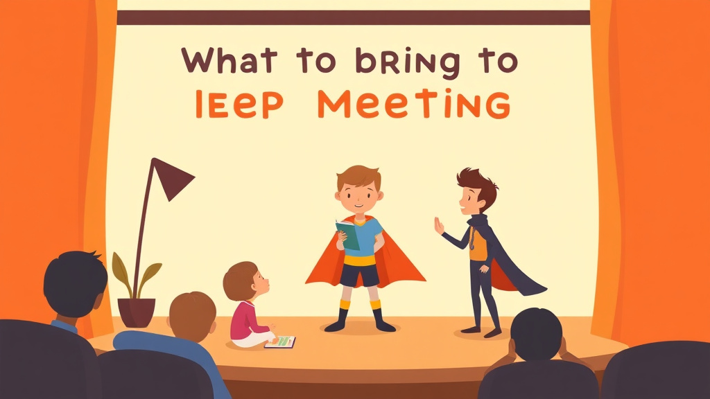 Illustration showing key concepts related to what to bring to iep meeting