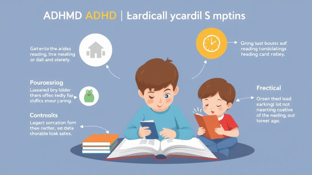Visual guide for practical steps in adhd and dyslexia together
