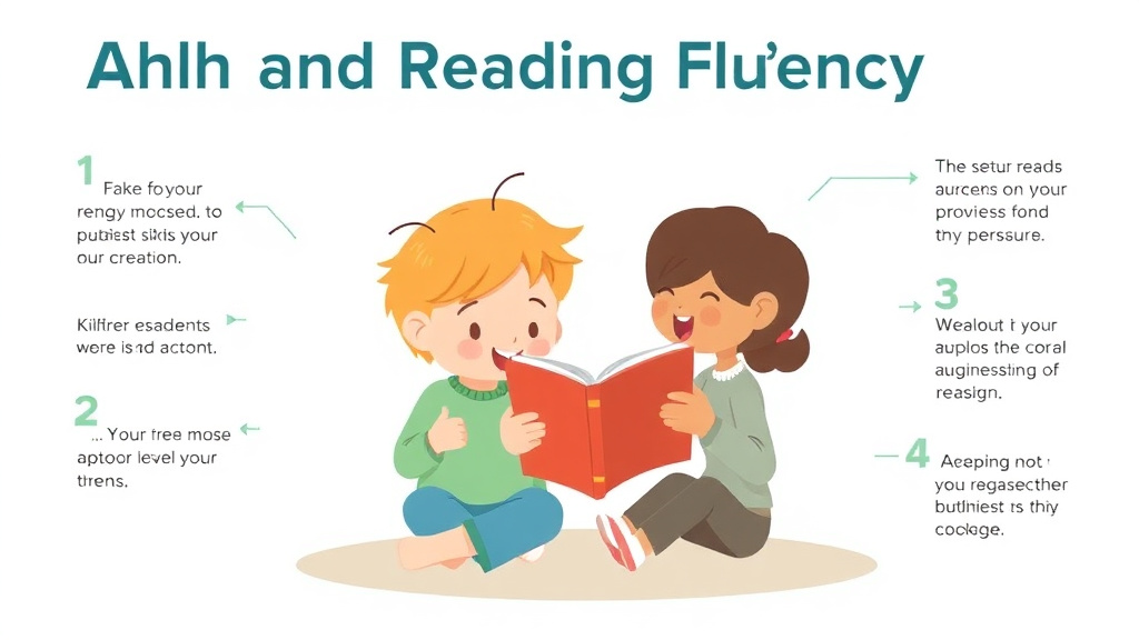 Visual guide for practical steps in adhd and reading fluency
