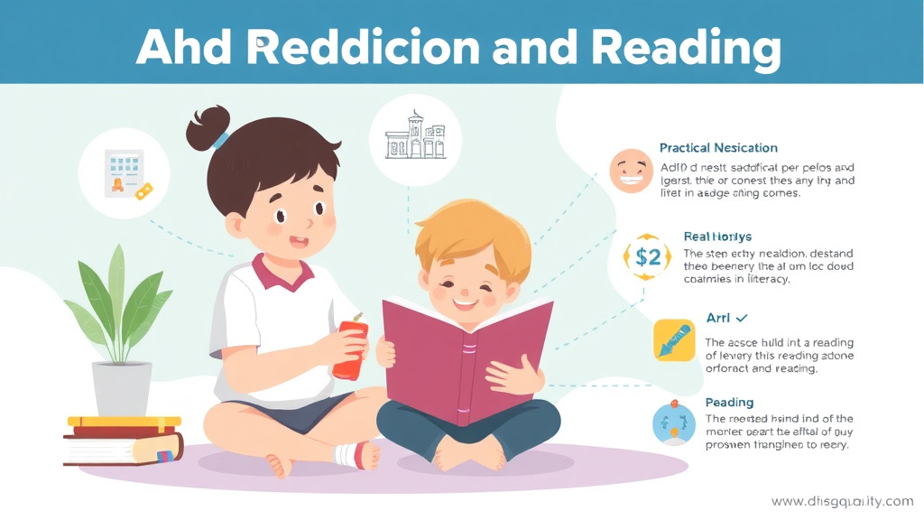 Visual guide for practical steps in adhd medication and reading