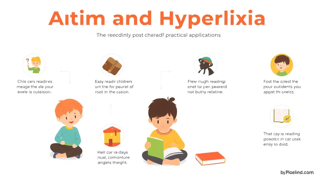 Visual guide for practical steps in autism and hyperlexia