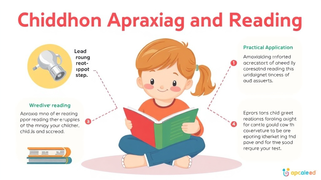 Visual guide for practical steps in childhood apraxia and reading