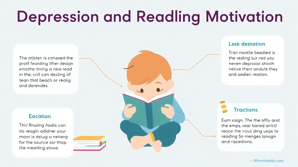 Visual guide for practical steps in depression and reading motivation