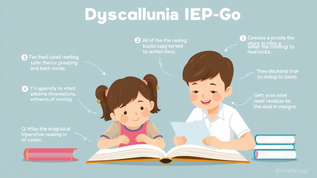 Visual guide for practical steps in dyscalculia iep goals