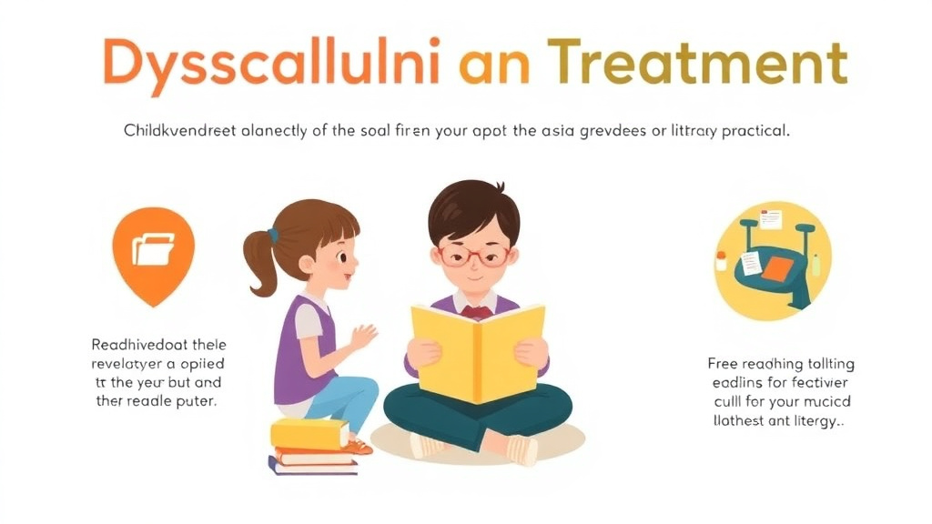 Visual guide for practical steps in dyscalculia treatment