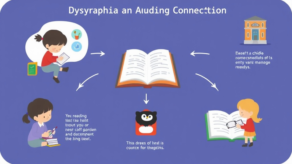 Visual guide for practical steps in dysgraphia and reading connection