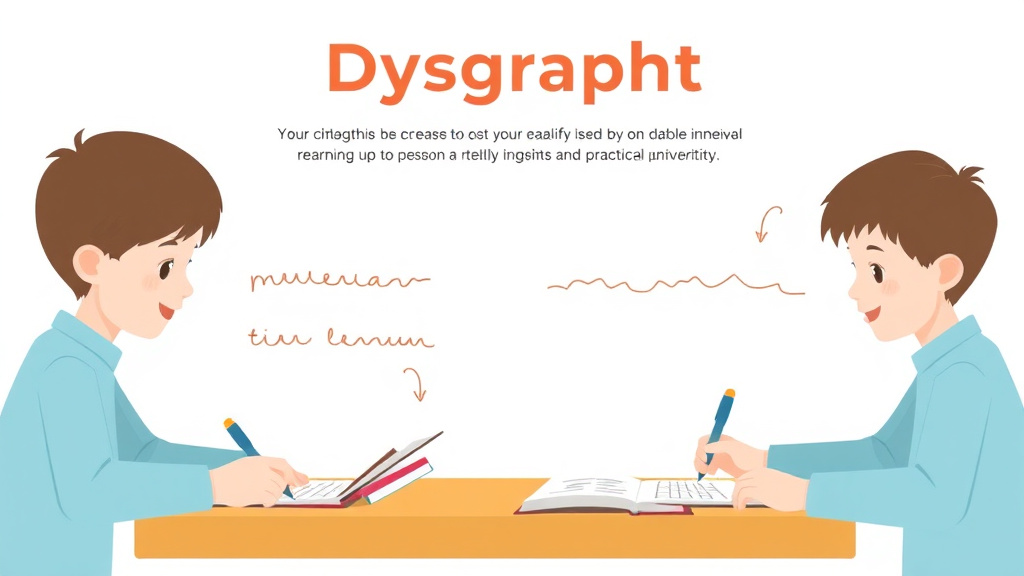 Visual guide for practical steps in dysgraphia vs bad handwriting