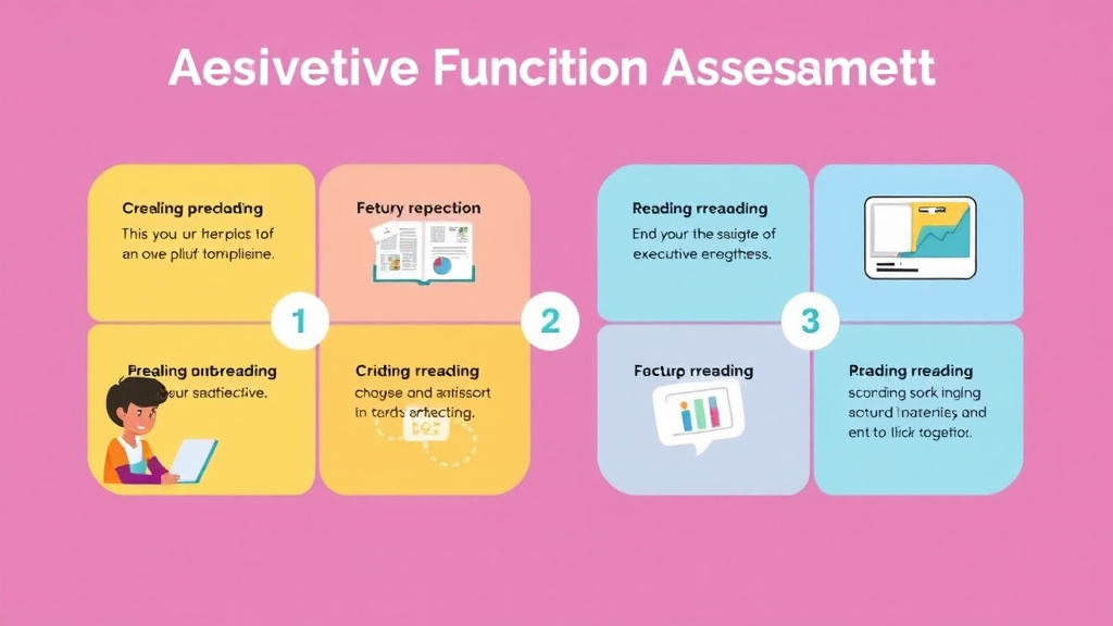 Visual guide for practical steps in executive function assessment