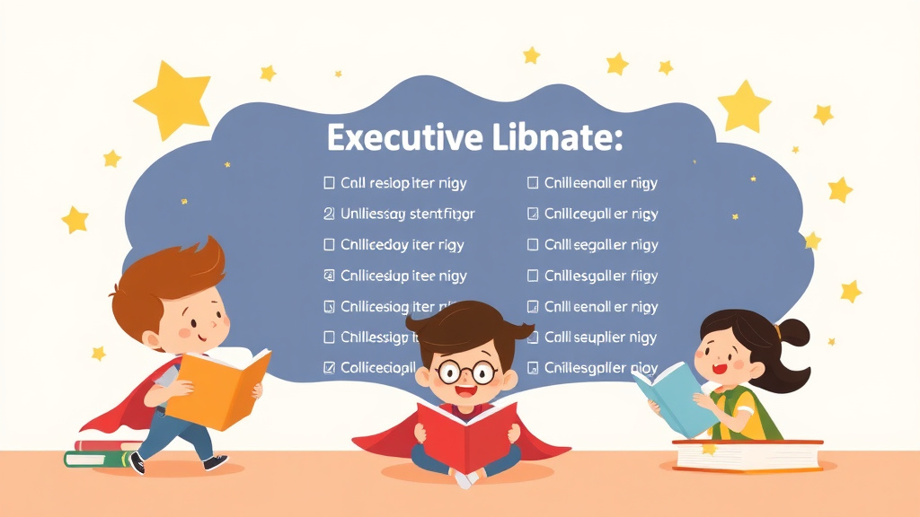 Illustration showing key concepts related to executive function skills list