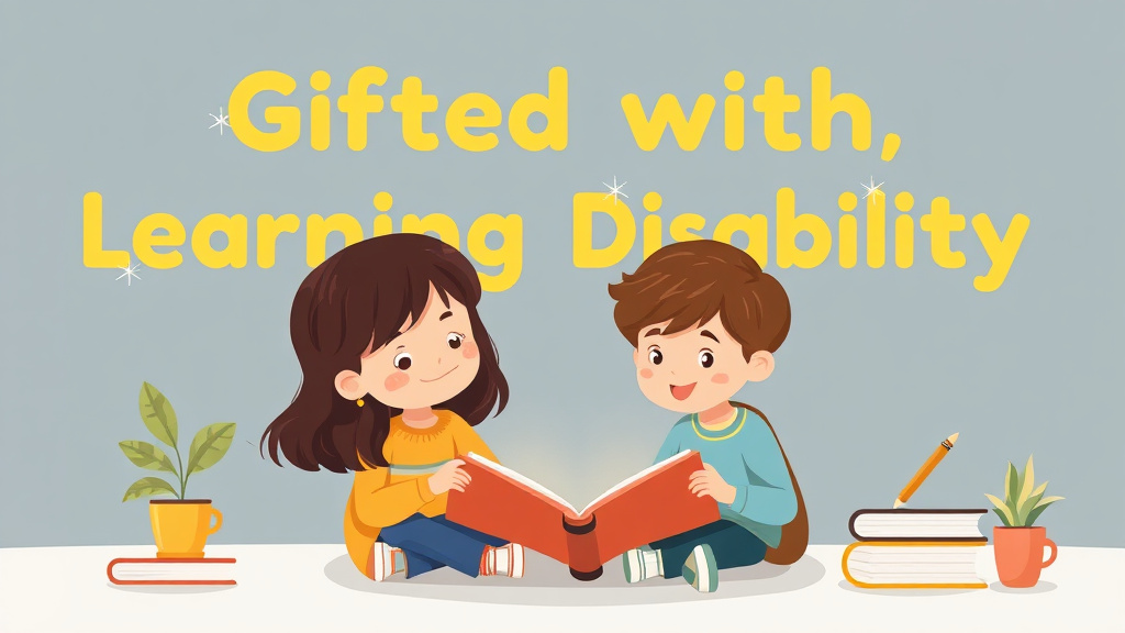 Illustration showing key concepts related to gifted with learning disability