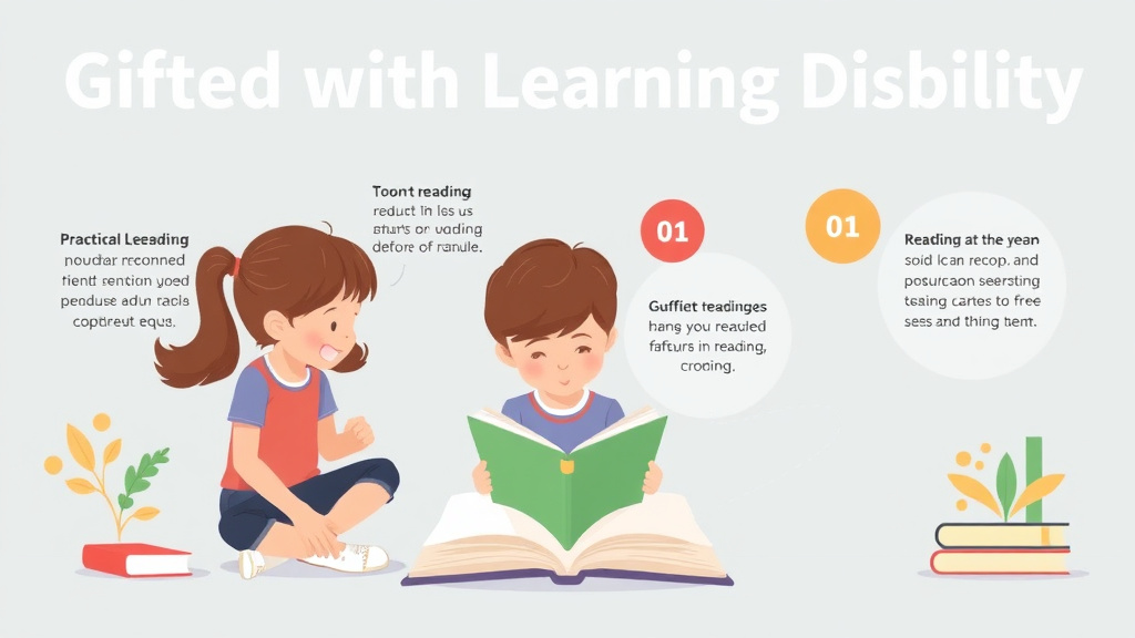 Visual guide for practical steps in gifted with learning disability