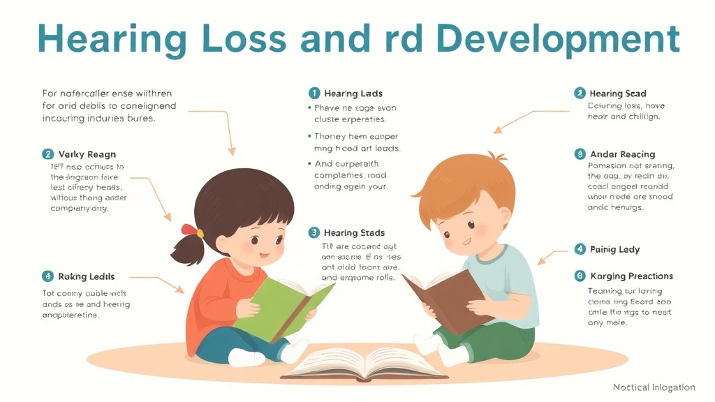 Visual guide for practical steps in hearing loss and reading development