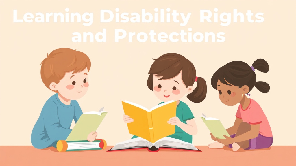 Visual guide for practical steps in learning disability rights and protections