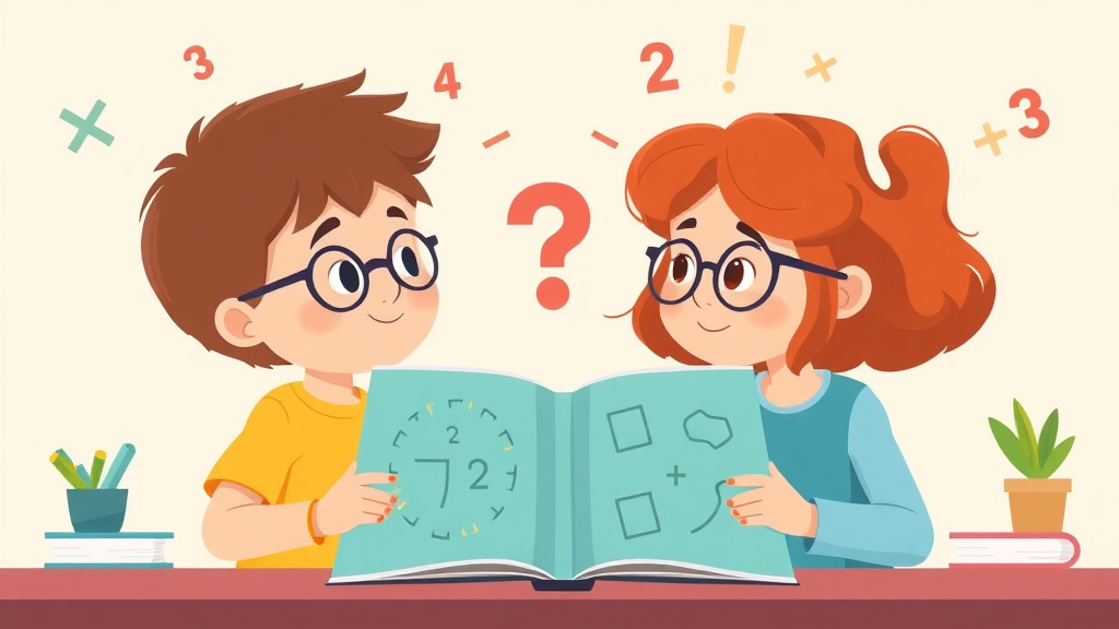 Illustration showing key concepts related to math anxiety vs dyscalculia