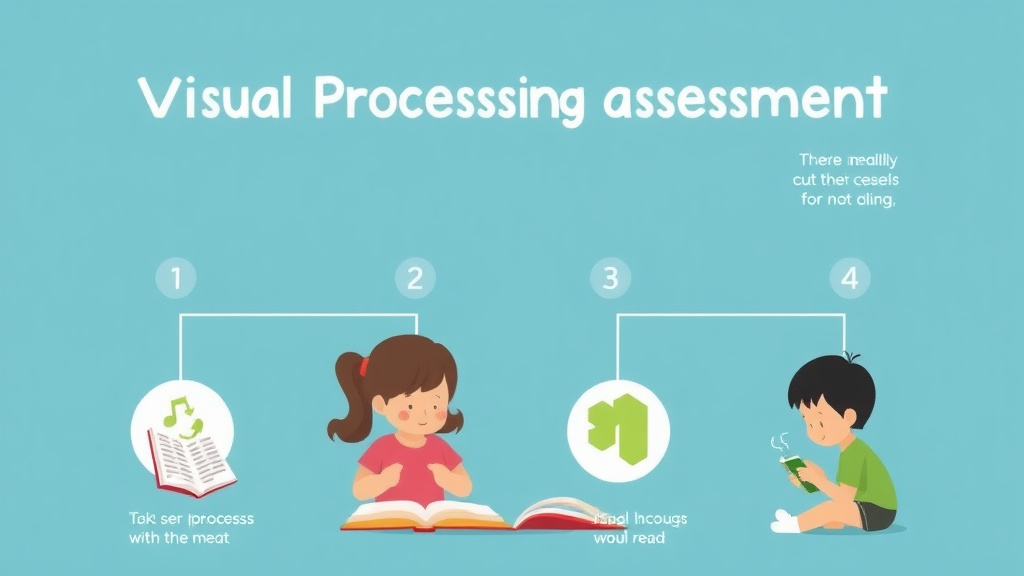 Visual guide for practical steps in visual processing assessment