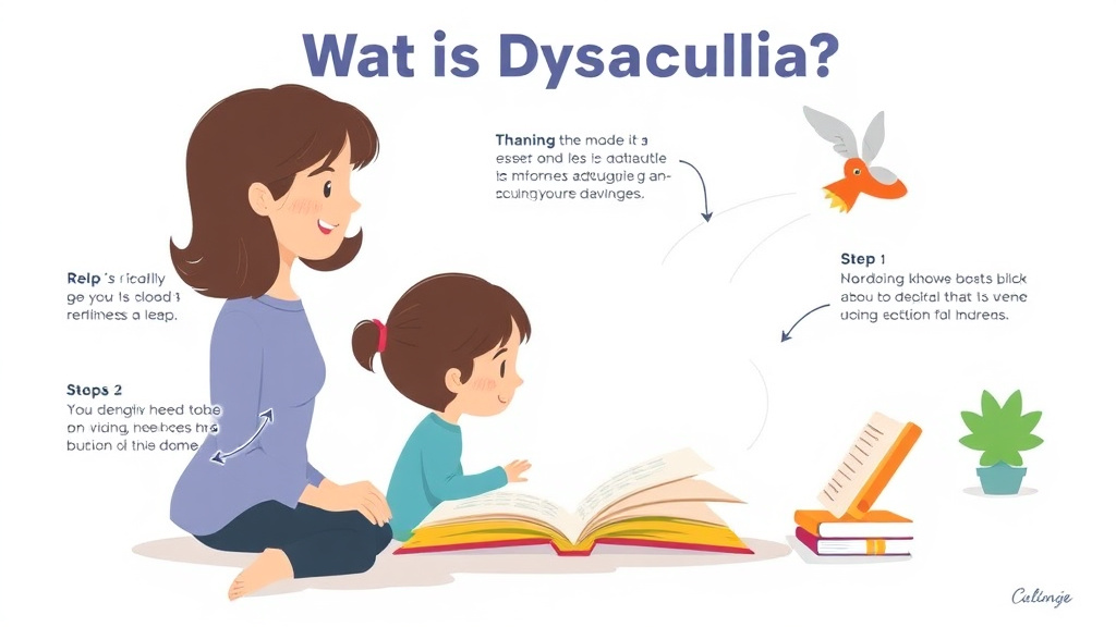 Visual guide for practical steps in what is dyscalculia