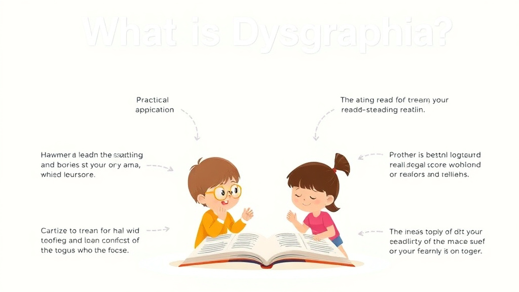 Visual guide for practical steps in what is dysgraphia