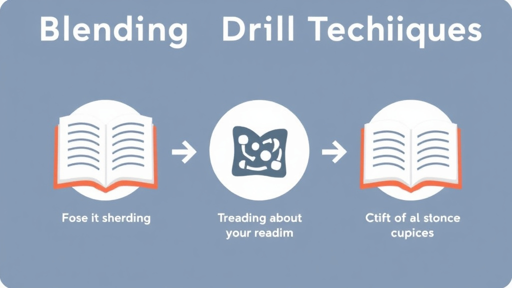Visual guide for practical steps in blending drill techniques