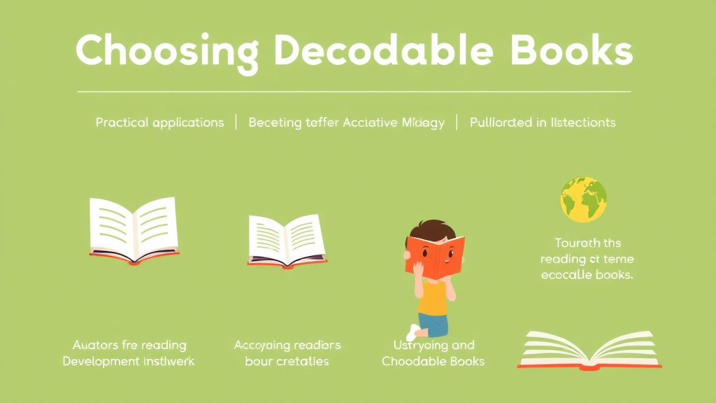 Visual guide for practical steps in choosing decodable books