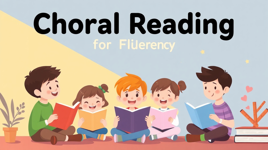 Illustration showing key concepts related to choral reading for fluency