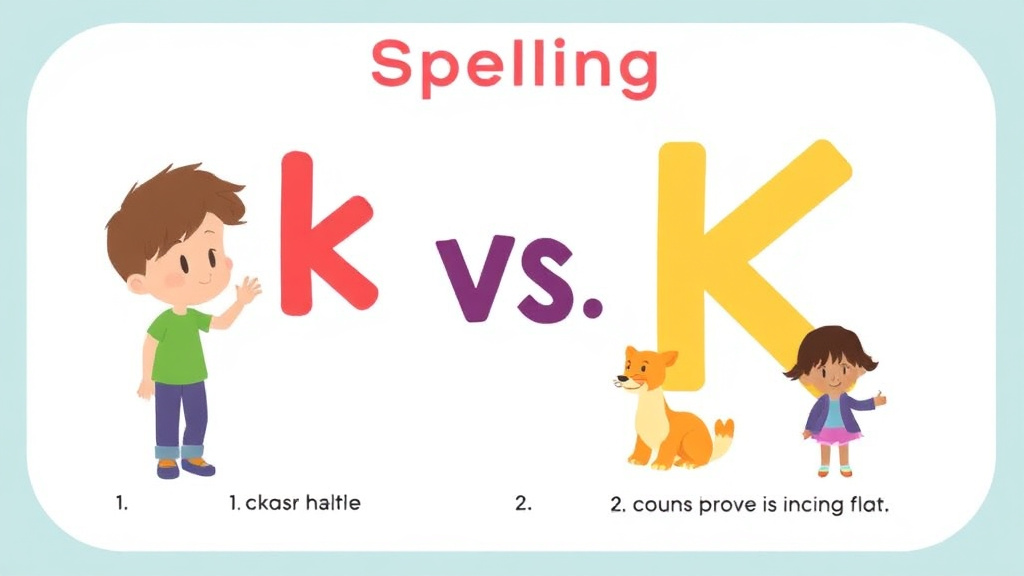 Visual guide for practical steps in ck vs k spelling rule