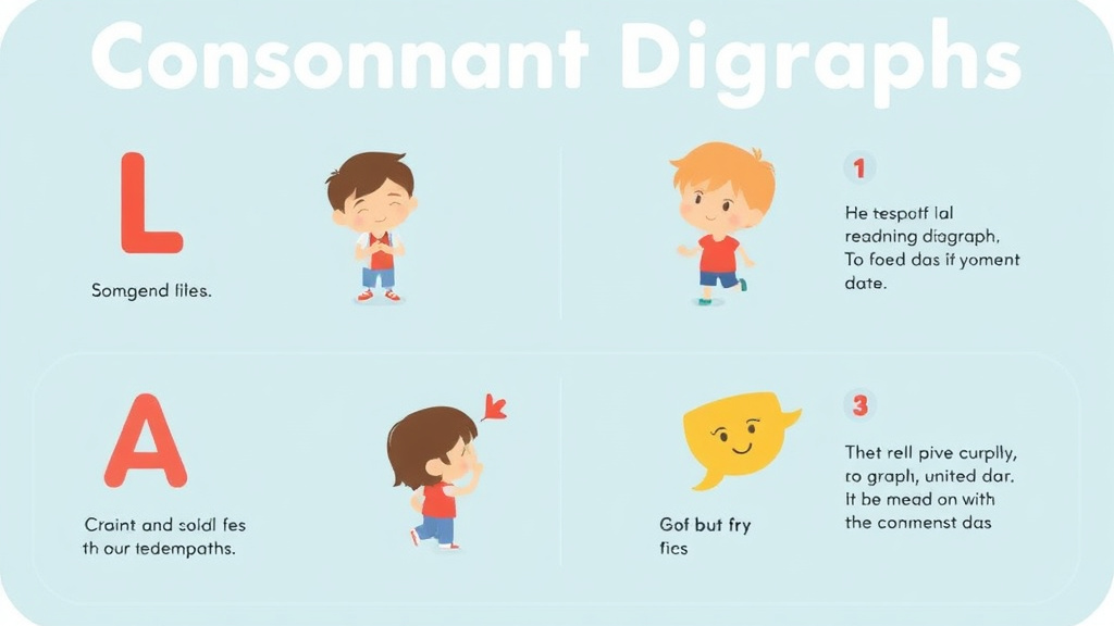 Visual guide for practical steps in consonant digraphs