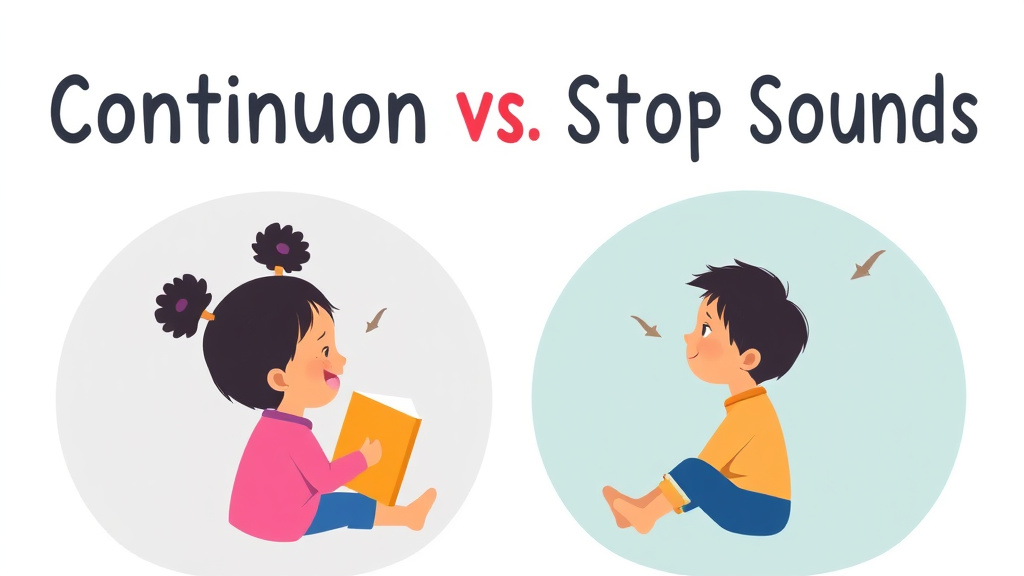 Visual guide for practical steps in continuous vs stop sounds
