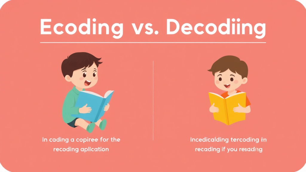 Visual guide for practical steps in encoding vs decoding explained