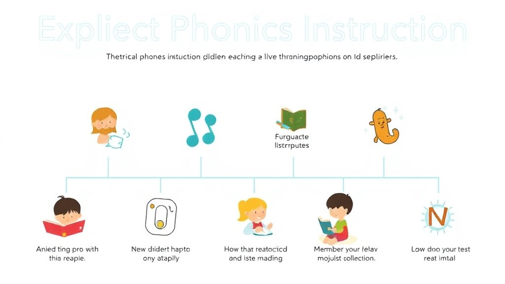 Visual guide for practical steps in explicit phonics instruction