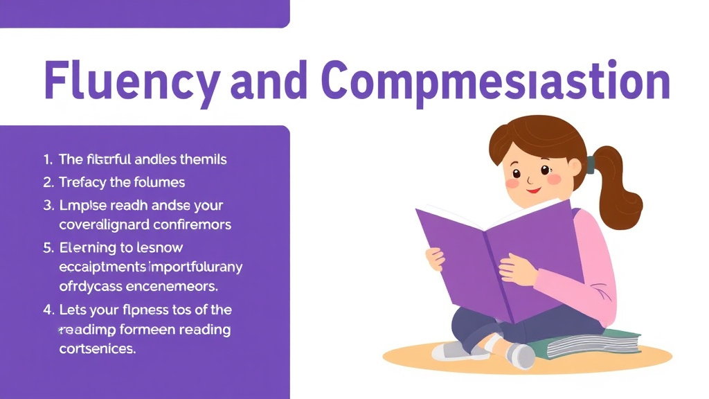 Visual guide for practical steps in fluency and comprehension link