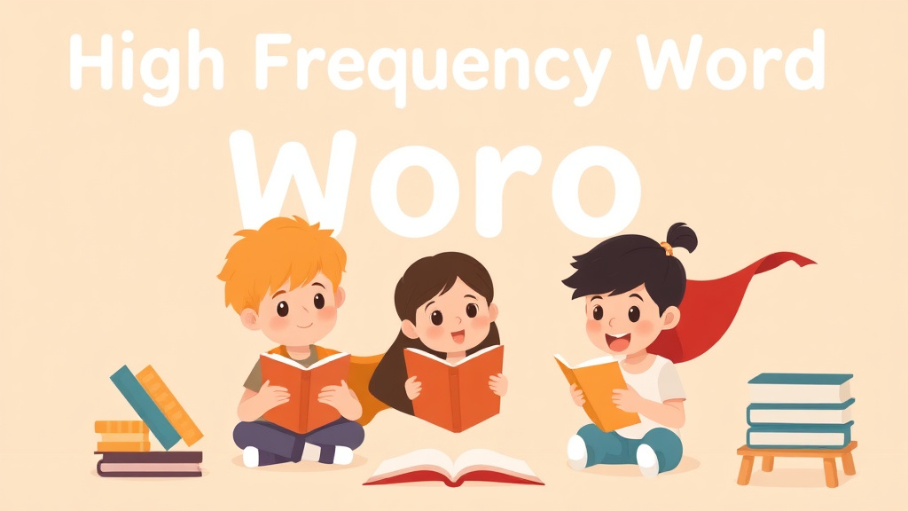 Illustration showing key concepts related to high frequency word instruction