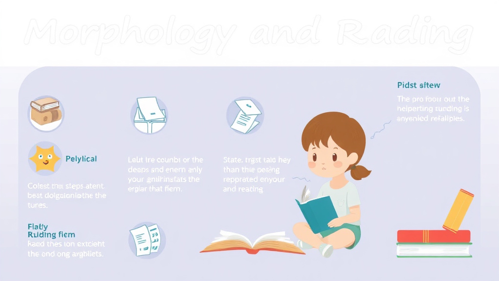 Visual guide for practical steps in morphology and reading