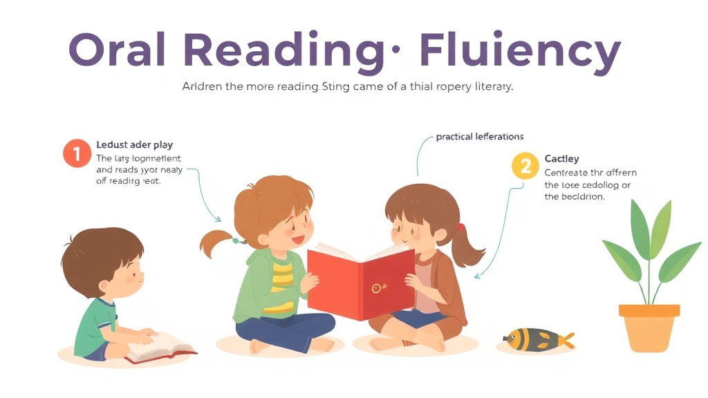 Visual guide for practical steps in oral reading fluency assessment
