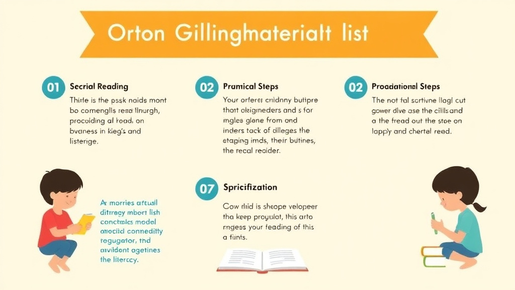 Visual guide for practical steps in orton gillingham materials list