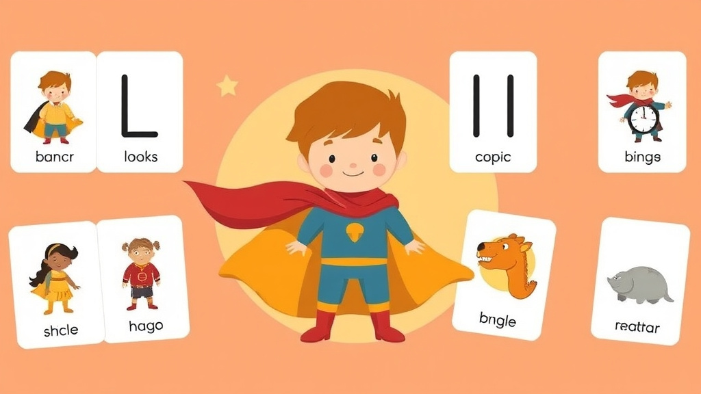 Illustration showing key concepts related to orton gillingham phonogram cards