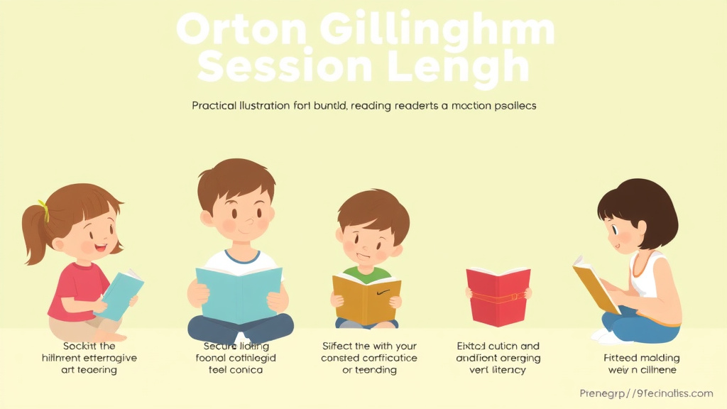Visual guide for practical steps in orton gillingham session length