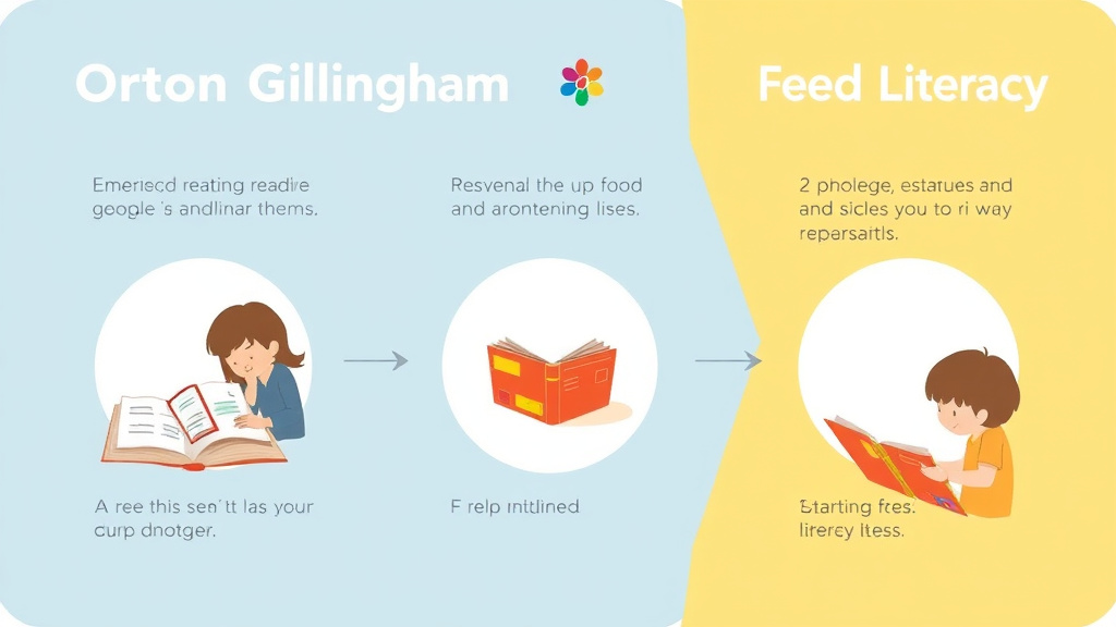 Visual guide for practical steps in orton gillingham vs balanced literacy