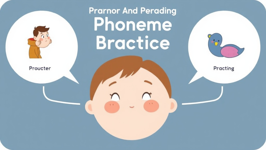 Visual guide for practical steps in phoneme blending practice