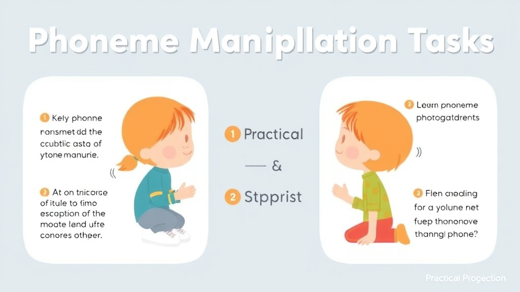 Visual guide for practical steps in phoneme manipulation tasks